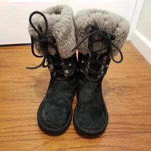 UGG Montclair Black Boots #1892 Size 7
